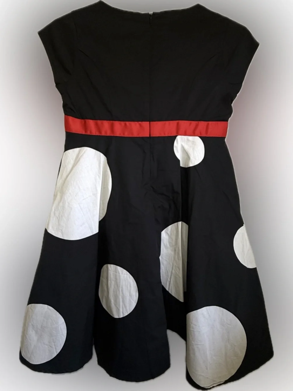 NEW Disney Parks Minnie Mouse FaBOWlous Polka Dot Dress Girls Size Large